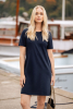 American T-shirt Dress Women Valkoinen