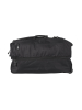 Black Line Travelbag With Wheels Musta