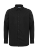 Cottover Poplin Slimfit Musta
