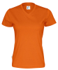 Cottover T-paita Lady, V-aukko Oranssi