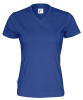 Cottover T-paita Lady, V-aukko Royal