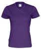 Cottover T-paita Lady, V-aukko Violetti