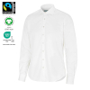 Cottover Twill Kauluspaita Slim Fit Valkoinen