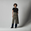 Cottover Waist Apron Long Oliivinvihreä