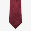 Giftbox Solid Paisley Tie Viininpunainen
