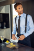 Giftbox Solid Paisley Tie Viininpunainen