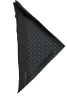 Handkerchief Silk Floral Tummansininen