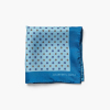 Handkerchief Silk Floral Vaaleansininen