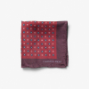 Handkerchief Silk Floral Viininpunainen