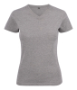 Heavy V-neck Lady Meleerattu Harmaa