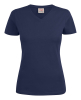 Heavy V-neck Lady Tummansininen