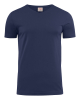 Heavy V-neck Tummansininen