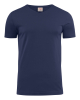 Heavy V-neck Tummansininen