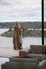 Hupullinen Poncho Cozy Pilvi