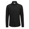 Ib135 Pique Knit Slim Musta
