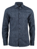 Ib37 Poplin Slim Sininen Kukkainen