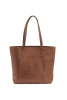 Leather Line Tote Bag Konjakki