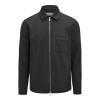 Modern Zip Overshirt Black
