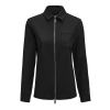 Modern Zip Overshirt Woman Musta