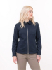 Modern Zip Overshirt Woman Tummansininen