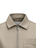 Modern Zip Overshirt Woman Walnut