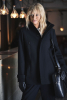 Naisten Hybrid Wool Coat Musta
