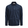 Patch Pocket Overshirt Unisex Tummansininen