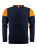 Prime Crewneck Tummansininen / Neonoranssi