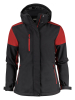 Prime Padded Softshell Lady Musta / Punainen
