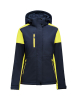 Prime Padded Softshell Lady Tummansininen / Neonkeltainen