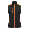 Prime Softshell Vest Woman Musta / Oranssi