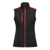 Prime Softshell Vest Woman Musta / Punainen