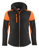 Prime Softshell Woman Musta / Oranssi