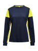 Prime T-shirt Ls Woman Tummansininen / Neonkeltainen