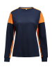 Prime T-shirt Ls Woman Tummansininen / Neonoranssi