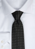 Tie Dotted Musta / Valkoinen