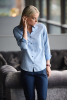 Yb55 Jacquard Woman Contemporary Vaaleansininen