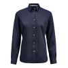 Yb56 Twill Woman Contemporary Tummansininen / Valkoinen