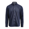 Yellow Bow 56 Shirt Slim Fit Men Tummansininen / Valkoinen