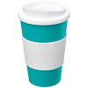 Americano® 350 Ml Eristetty Muki Oterenkaalla Aqua / Valkoinen