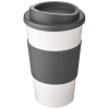 Americano® 350 Ml Eristetty Muki Oterenkaalla Valkoinen / Harmaa