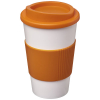 Americano® 350 Ml Eristetty Muki Oterenkaalla Valkoinen / Oranssinpunainen