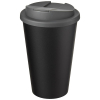 Americano® Eco -kahvimuki Kierrätetystä Materiaalista, Läikyttämätön, 350 Ml Harmaa / Musta