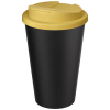 Americano® Eco -kahvimuki Kierrätetystä Materiaalista, Läikyttämätön, 350 Ml Keltainen / Musta