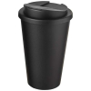 Americano® Eco -kahvimuki Kierrätetystä Materiaalista, Läikyttämätön, 350 Ml Musta / Musta