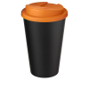 Americano® Eco -kahvimuki Kierrätetystä Materiaalista, Läikyttämätön, 350 Ml Oranssinpunainen / Musta