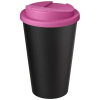 Americano® Eco -kahvimuki Kierrätetystä Materiaalista, Läikyttämätön, 350 Ml Pinkki / Musta