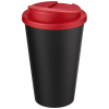 Americano® Eco -kahvimuki Kierrätetystä Materiaalista, Läikyttämätön, 350 Ml Punainen / Musta