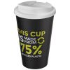 Americano® Eco -kahvimuki Kierrätetystä Materiaalista, Läikyttämätön, 350 Ml Valkoinen / Musta