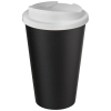 Americano® Eco -kahvimuki Kierrätetystä Materiaalista, Läikyttämätön, 350 Ml Valkoinen / Musta